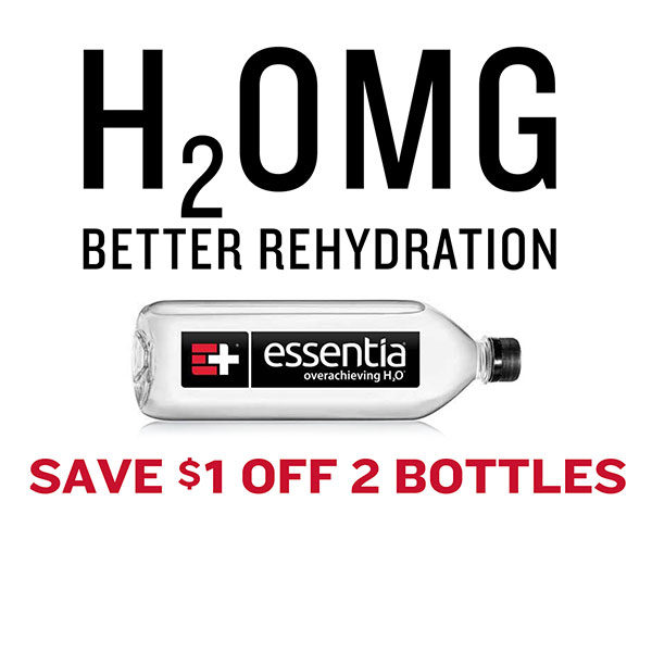 Get Offer Save 1 on any two (2) bottles of Essentia Water (20oz 1.5L)