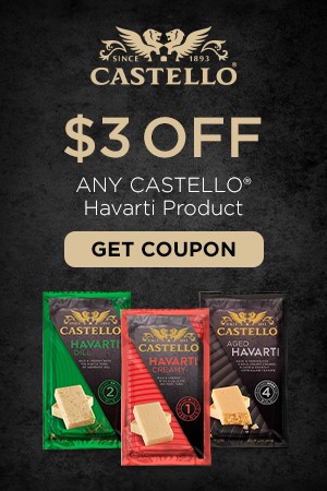 Get Offer | $3 OFF ANY CASTELLO® Havarti Product