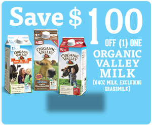 Get Offer | Save $1.00 on (1) Organic Valley 64oz milk, excluding Grassmilk