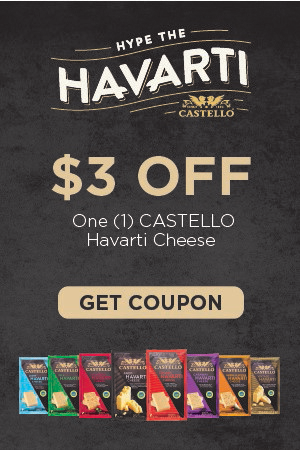 Get Offer | $3 OFF ANY CASTELLO® Havarti Product
